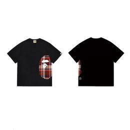 Designer Men T Shirt Pure Cotton Side Graphic Print Color Block Oversized Unisex Streetwear