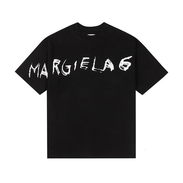 Designer Men Graphic T Shirt Avant Garde Style Pure Cotton Number Logo Print Oversized Unisex Summer Tee